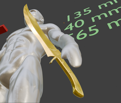 Mini Great Dagger Miniature Format