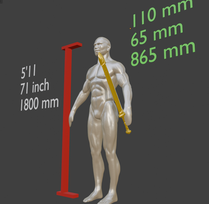 Mini Stone-Sheathed Sword Miniature Format