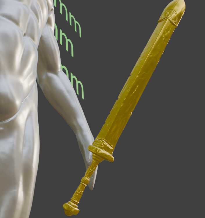 Mini Stone-Sheathed Sword Miniature Format