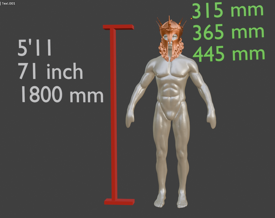 Mini All knowing Helm Ofnir Miniature Format