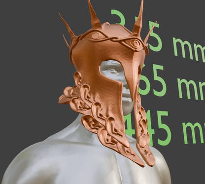 Mini All knowing Helm Ofnir Miniature Format