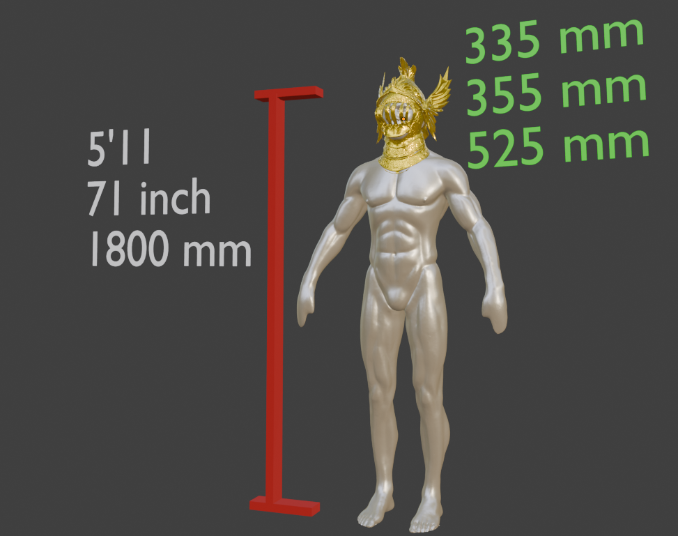 Mini Cleanrot Helm Cleanrot Knights Miniature Format