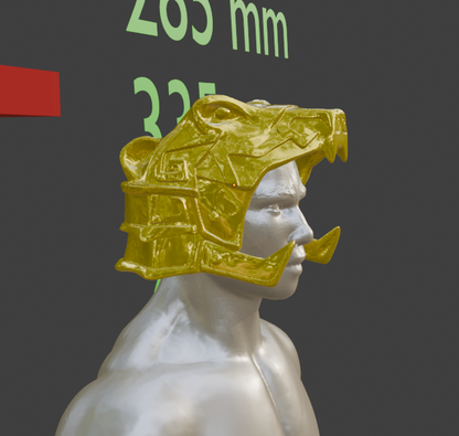 Mini Nordic Helmet Bear Nord Miniature Format