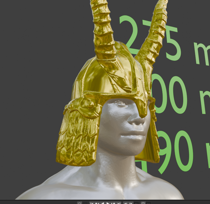 Mini Stalhrim Light Helmet Nord Miniature Format