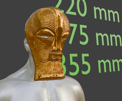 Mini African ceremonial mask Miniature Format