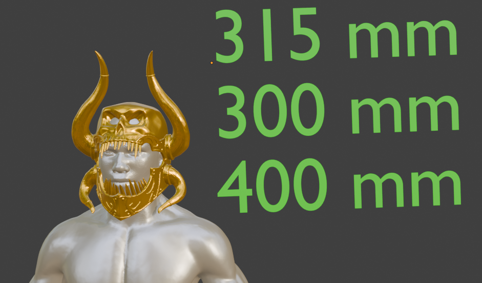 Mini Sarevok helmet Miniature Format