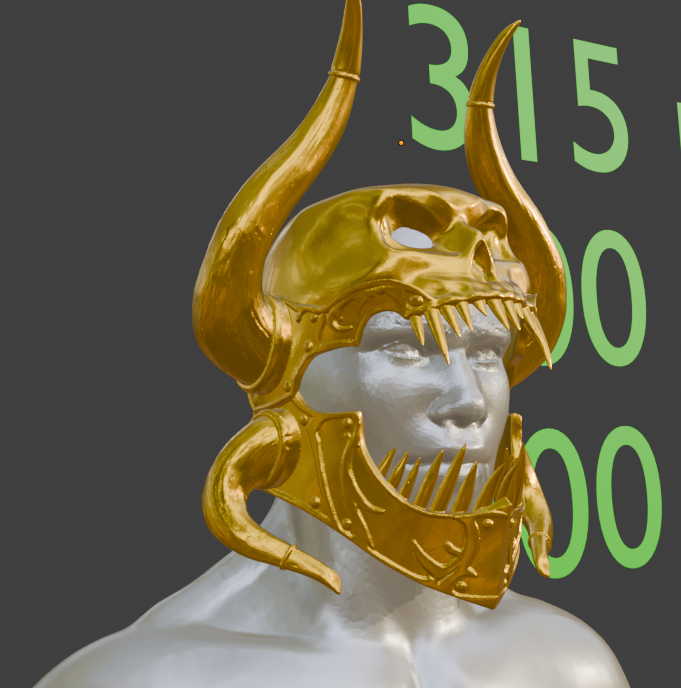 Mini Sarevok helmet Miniature Format