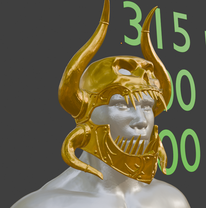 Mini Sarevok helmet Miniature Format