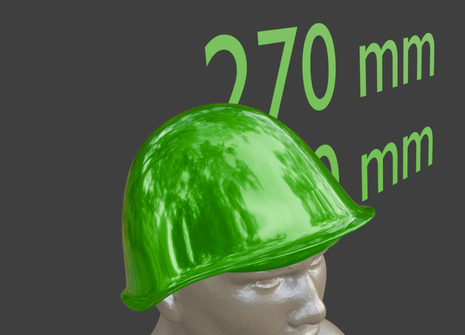 Mini SSh-68 Penisth Helmet Miniature Format
