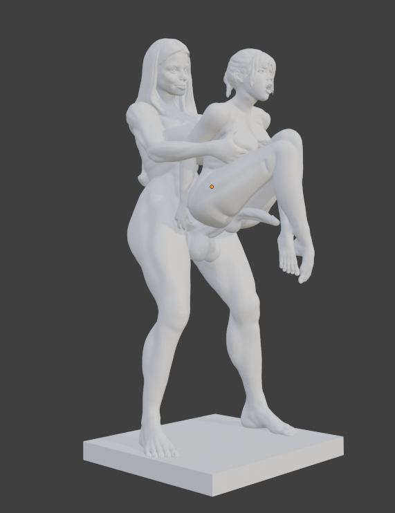 Transgender "The sensual lift" Erotic Art Sculpture and figurine