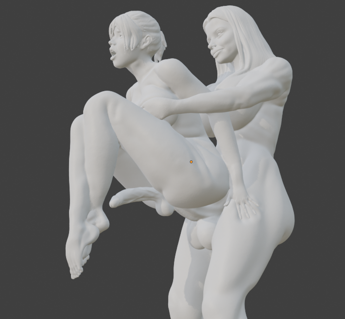 Transgender "The sensual lift" Erotic Art Sculpture and figurine