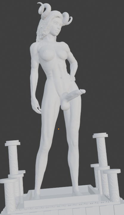 Transgender "Devil Spawn" Erotic Art Sculpture and figurine