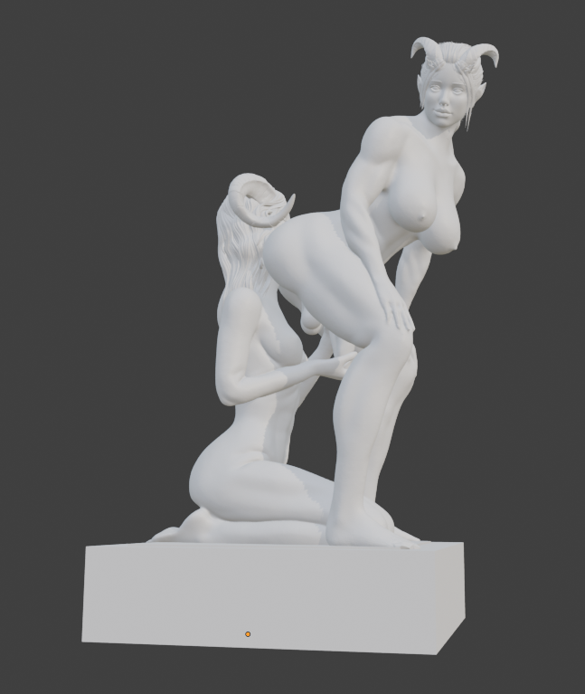 Transgender "Love from behind" Erotic Art Sculpture and figurine