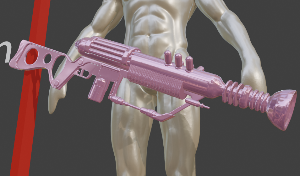 Mini REPLICA LAER RIfle Realistic Size  | Fallout New Vegas Laser Assisted Electrical Rifle Miniature Format