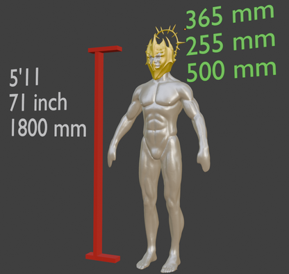 Mini Grymforge Helm Replica Miniature Format
