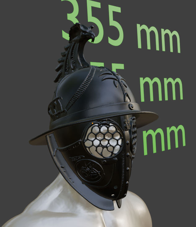 Gladiator Ornate Helm Replica Cosplay and dress up piece
