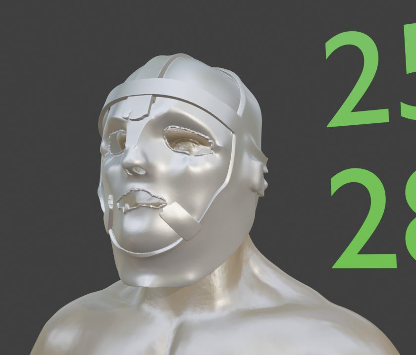 Mini Man in the Iron mask Helm Replica Miniature Format