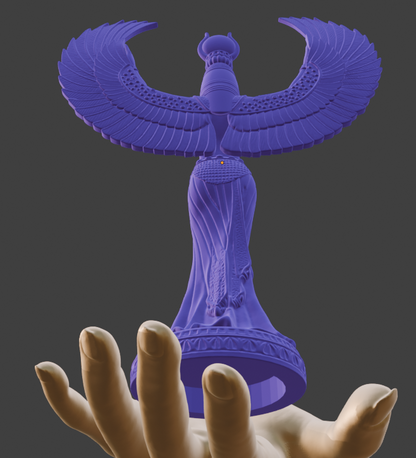 Ma'at Statue | Egyptian Goddess of Truth & Justice Sculpture | Ancient Egypt Deity Figurine | Feather of Ma'at | Egyptian Mythology Decor