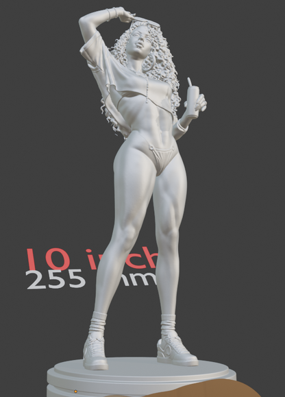 Miami Crime Game Inspired Cover Girl statue | Female Gamer Sculpture | Modern Video Game Style Statue | Collector Display Decor (Copy)
