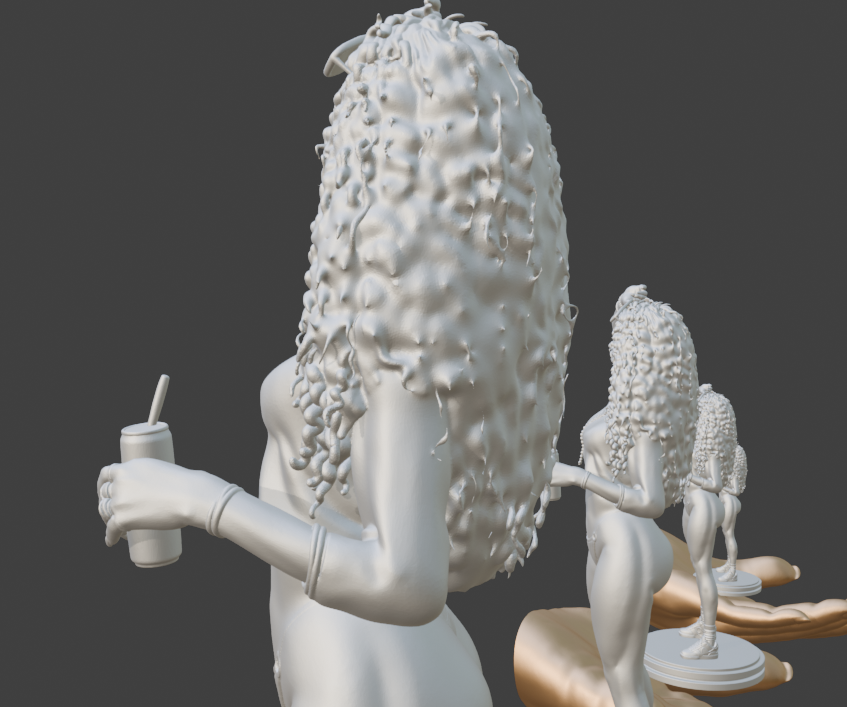 Miami Crime Game Inspired Cover Girl statue | Female Gamer Sculpture | Modern Video Game Style Statue | Collector Display Decor (Copy)