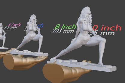 Yoga Woman Statue | White Yoga Sculpture | Meditation Figurine | Feminine Wellness Decor | Yoga Studio Art | Zen Home Decor