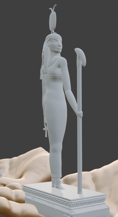 Neith Statue | Egyptian Goddess of War & Creation Sculpture | Ancient Egypt Goddess of Wisdom, Hunting & Protection | Egyptian Mythology Decor