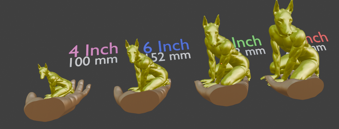 Antique Bronze Doberman Statue | Muscular Dog Sculpture | Anthropomorphic Canine Figurine | Fantasy Animal Art | Unique Dog Lover Decor