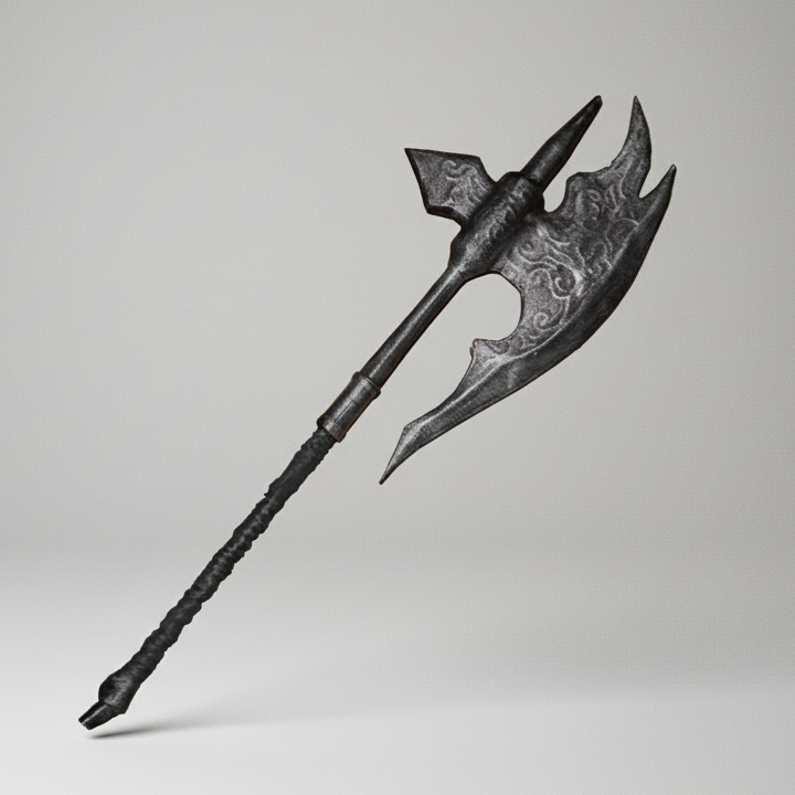 Ebony Great Axe Replica