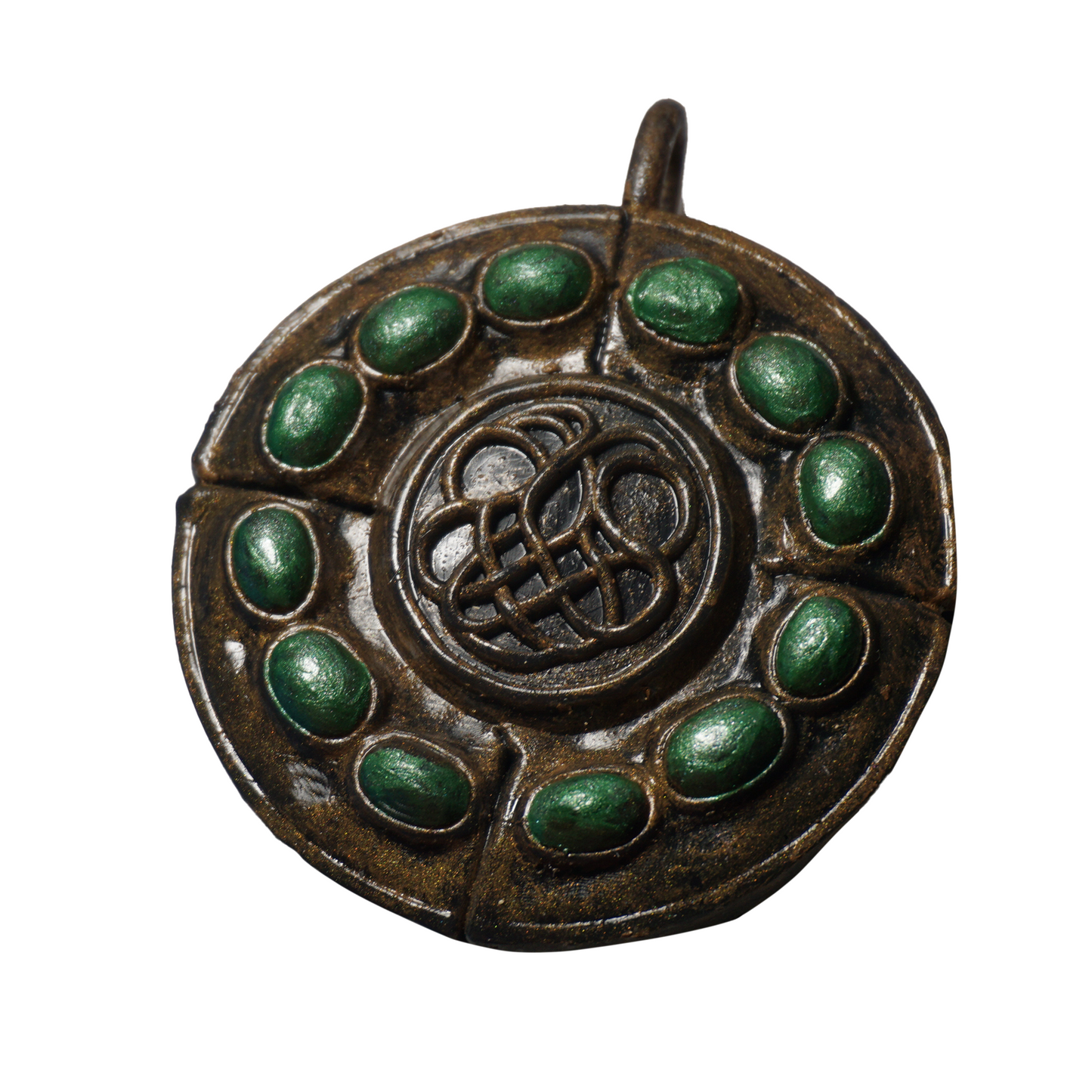 Viridian amber Talisman 2 Jewelry piece