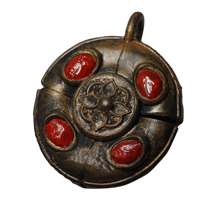 Crimson Amber Talisman Jewelry piece