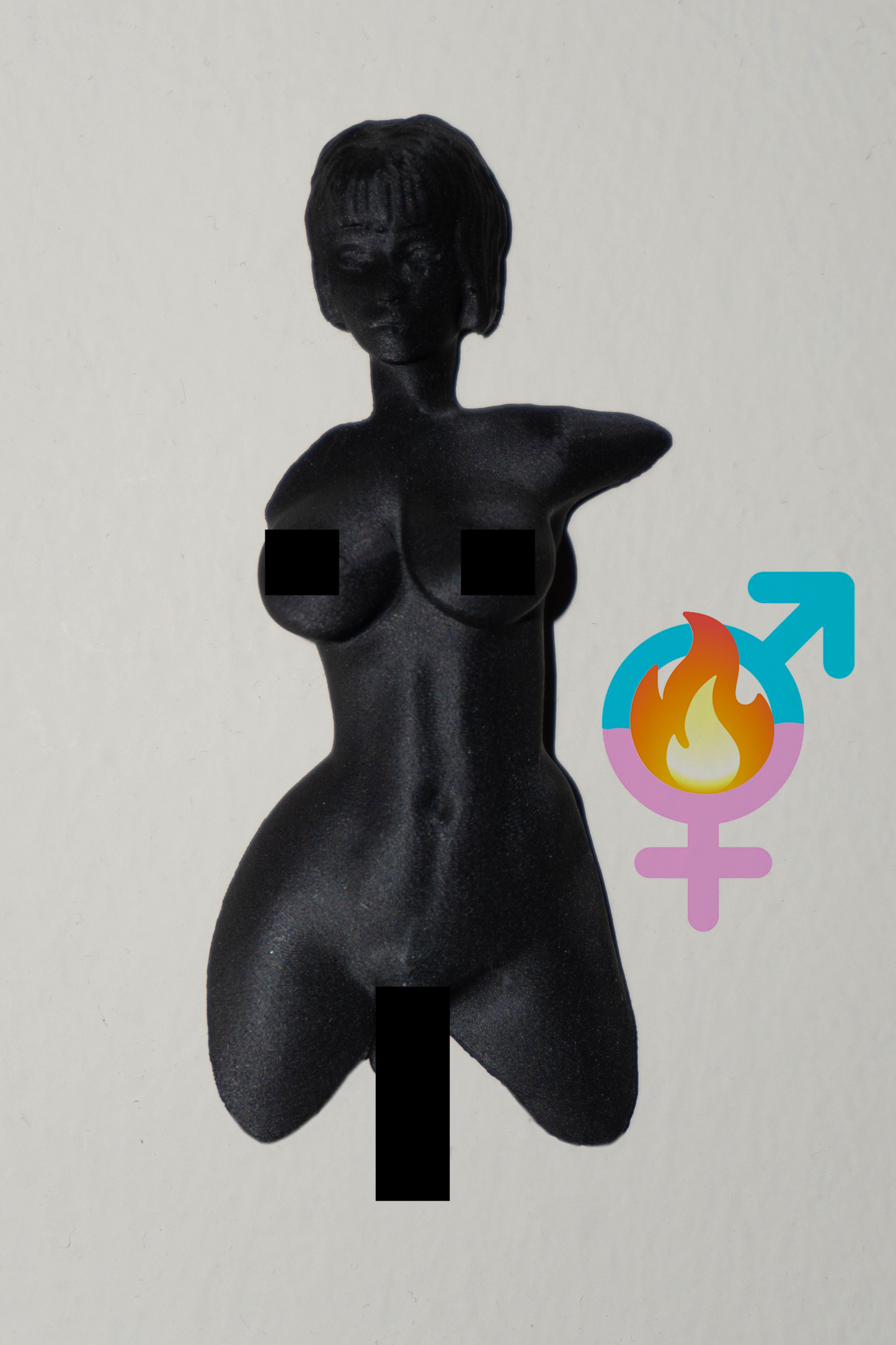 Transgender, Dominique Wall art - Sculpture and wall decoration Transgender Trans Statue