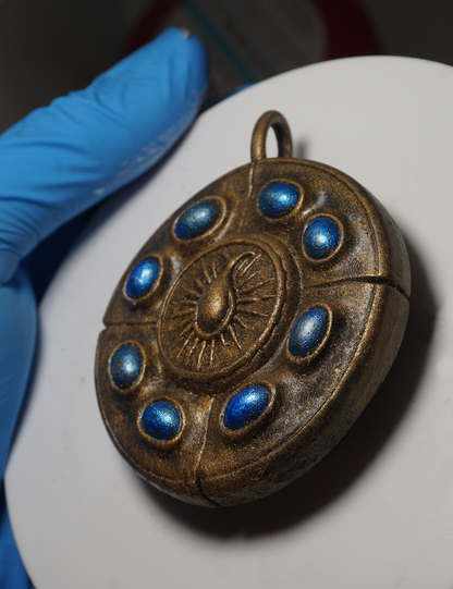 Cerulean amber Talisman 1 Jewelry piece