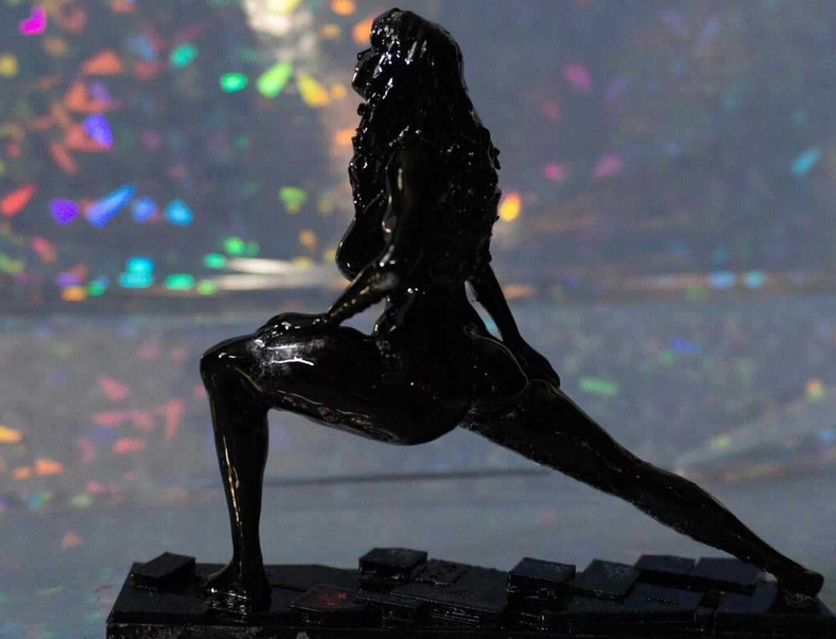 Female, Female Lizard Yoga Pose Figurine Statue
