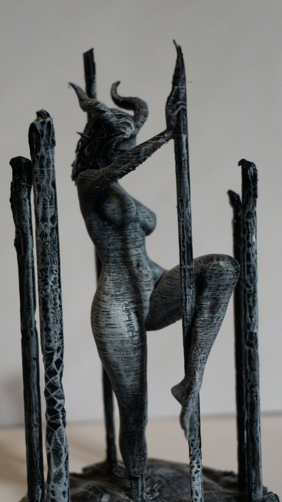 Female, Succubus Pole Dancing Figurine Statue