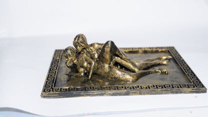 Two Females, Laying - Sculpture and Tabletop Decoration Lesbian Statue