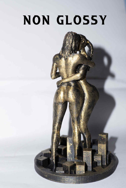 Two Females, Sensual - Sculpture and Tabletop Decoration Lesbian Statue