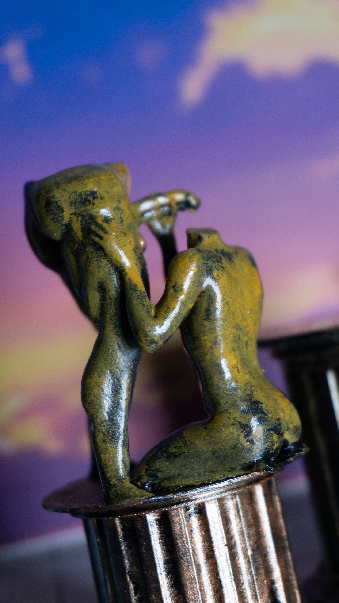 Two Males, The strong, and the submissive - Sculpture, Statue, and Tabletop Decoration