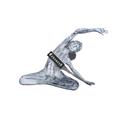 Female, Sitting Yoga Pose Figurine Statue