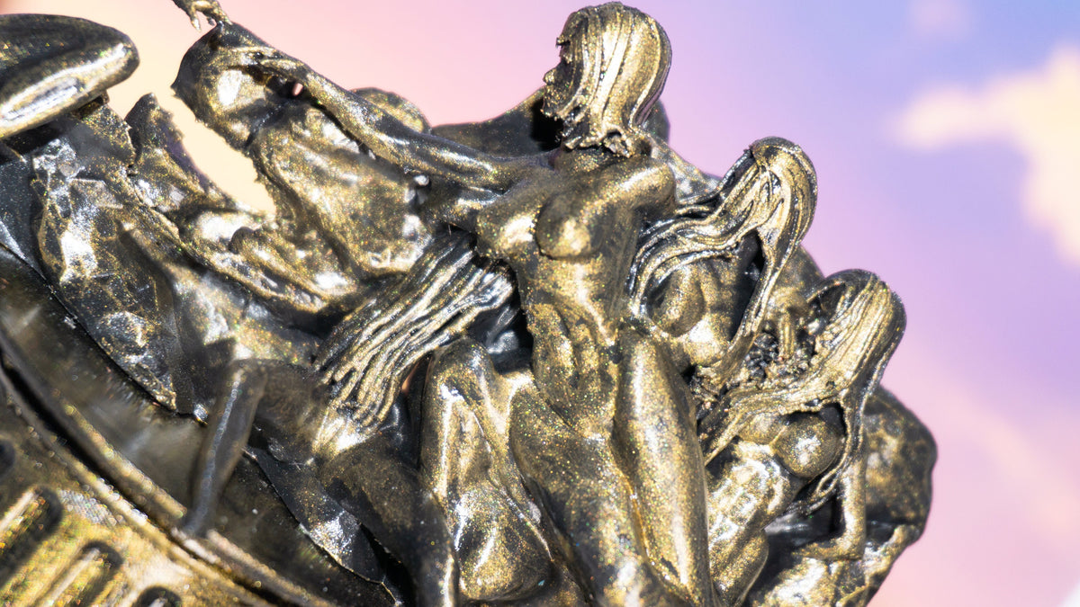 Michelangelo Eve Sculpture, 3D Printed Statue, Glossy Acrylic Finish