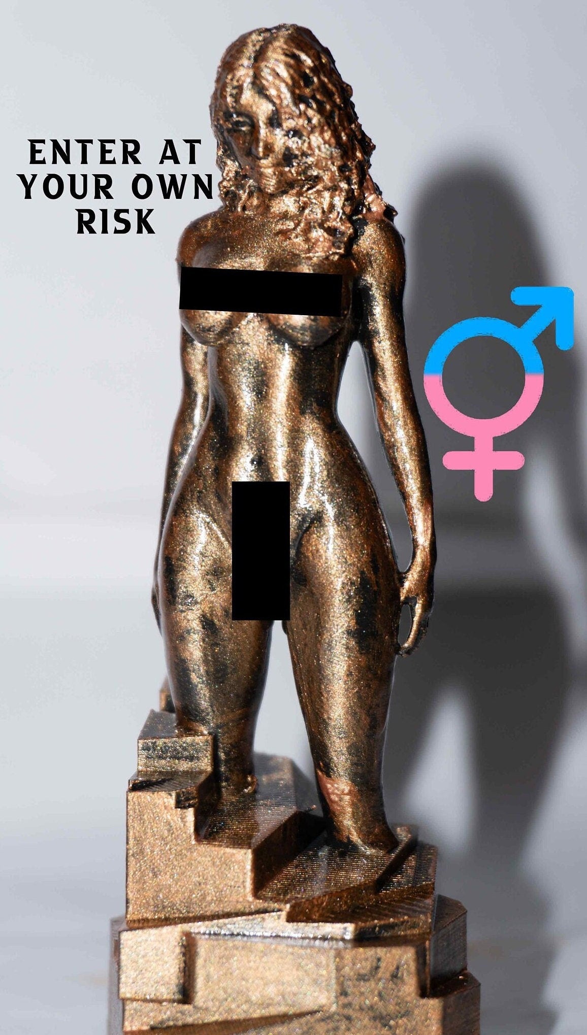 Transgender, Sculpted - Sculpture and Tabletop Decoration Transgender Statue