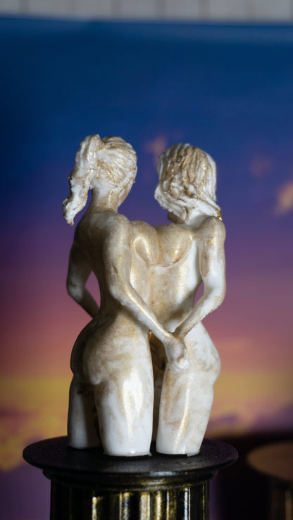 Two Females, closer - Sculpture, Statue, and Tabletop Decoration