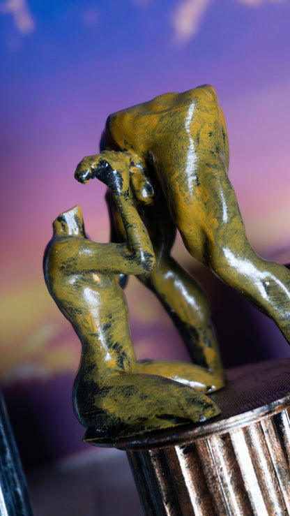 Two Males, The strong, and the submissive - Sculpture, Statue, and Tabletop Decoration