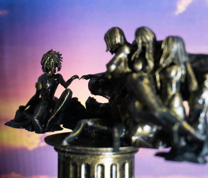 Michelangelo Eve Sculpture, 3D Printed Statue, Glossy Acrylic Finish