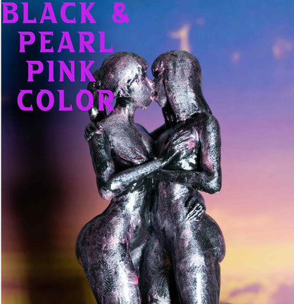 Two Females, Sensual - Sculpture and Tabletop Decoration Lesbian Statue