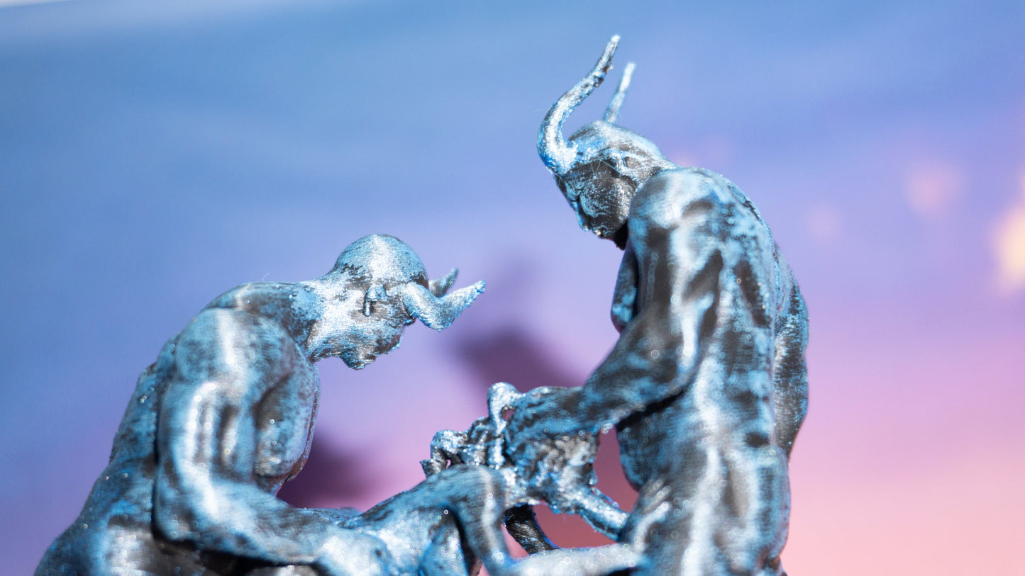 Female, Two Males, Possessed - Sculpture and Tabletop Decoration Statue