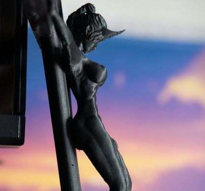 Transgender, demon on a cross - Sculpture, Statue, and Tabletop Decoration