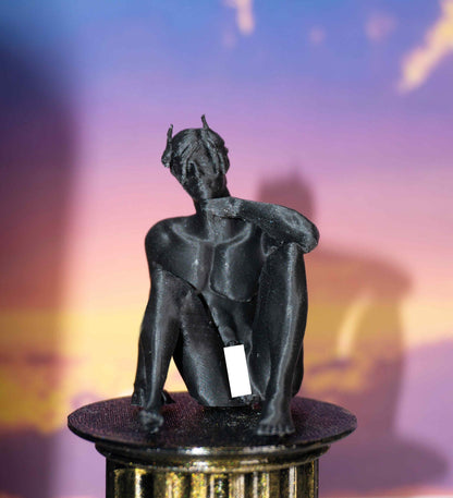 Male, Demon thinking - Sculpture, Statue, and Tabletop Decoration