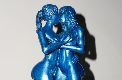 Two Females, Sensual - Sculpture and Tabletop Decoration Lesbian Statue