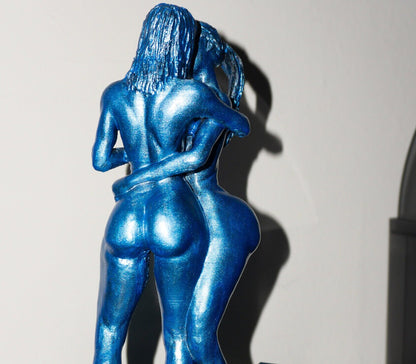 Two Females, Sensual - Sculpture and Tabletop Decoration Lesbian Statue