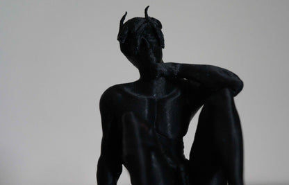 Male, Demon thinking - Sculpture, Statue, and Tabletop Decoration